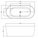 Gemy G9219 (175.5x80) овальная отдельностоящая