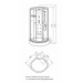 LUXUS 836 (900х900х2180)