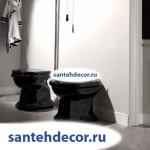 Биде Kerasan Retro 1020 nero/lucido*1 напольное приставное  цвет черный блестящий