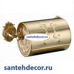 Бумагодержатель с крышкой закрытый  Gabriel Classic Gold 13903-Gold  