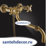 Смеситель для ванны двухвентильный  Elghansa Retro (Bronze) 2702554-W33 Bronze