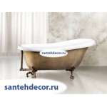 Ванна Bel Bagno  свободностоящая акриловая  на ножках исполнение бронза BB04-BRN/BIA