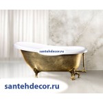 Ванна Bel Bagno  свободностоящая акриловая  на ножках исполнение золото BB04-ORO/BIA