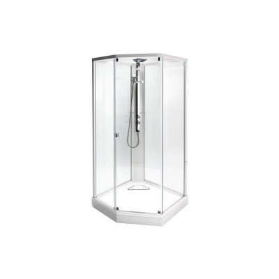 Душевая кабина Ido Showerama 8-5 90x90 серебро, прозрачное стекло