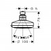  Верхний душ Hansgrohe Croma 100  Vario 27441000