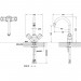  Смеситель для раковины Bravat Duo 7F1133186CP-RUS