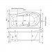Акриловая ванна Aquanet Borneo 170x90 L