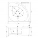 Акриловая ванна Aquanet Fregate 120x120