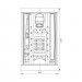 Душевая кабина Aquanet Fiji Cube 90x90 без пара, прозрачное стекло