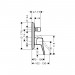  Смеситель для ванны с душем Hansgrohe Metris Classic 31485000