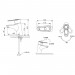  Смеситель для раковины Bravat Loop F1124182CP