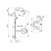 Душевая стойка Ideal Standard Idealrain Eco SL B1098AA