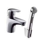 Смеситель с гигиеническим душем Hansgrohe Metris E 31170000